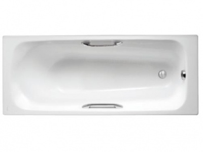 MELANIE - Ванна чавунна з ручками + ніжки 170 х 70 см