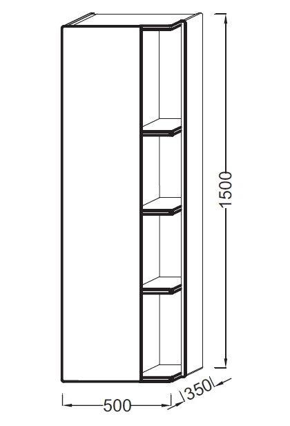 TERRACE - Підвісна колона 50 см